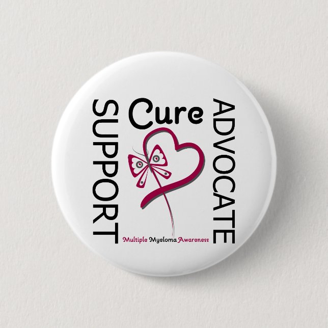 Multiple Myelom-Unterstützung Advocain Cure Button (Vorderseite)