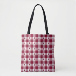 Multiple Myeloma Cancer Awareness Plaid Tote Tasche