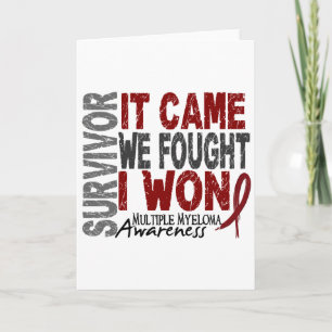 Multiple Myeloma Survivor It Came We Fought I Won Karte