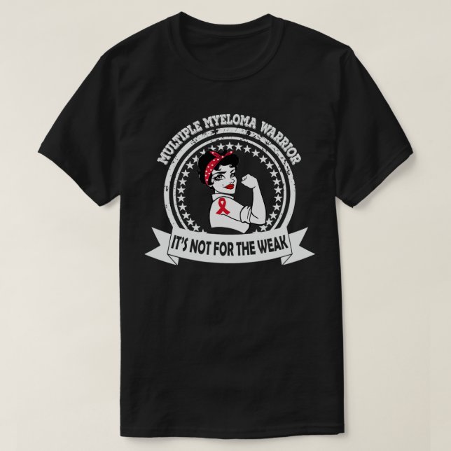 Multiple Myeloma Warrior MomRibbon Bewusstsein T-Shirt (Design vorne)