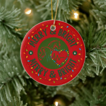 Multiple Ornament Options - Merry & Bright Logo