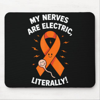 Multiple Sclerosis Awareness 2025 -orange Ribbon_  Mousepad