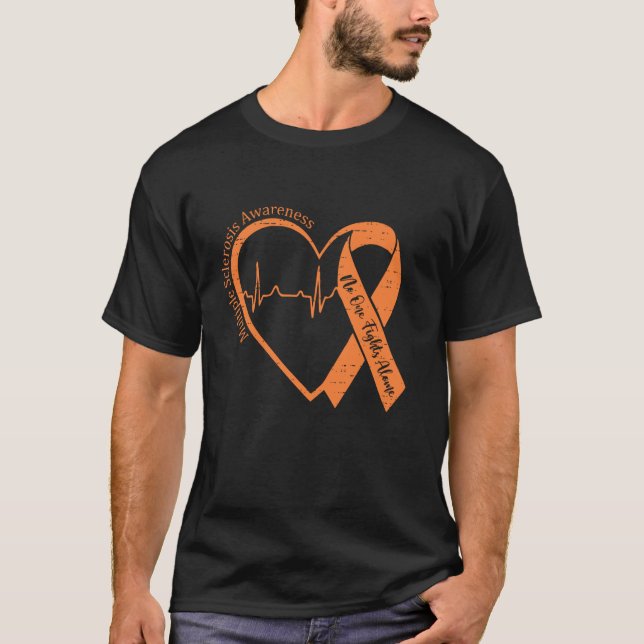 Multiple Sclerosis Awareness MS Awareness Heart Su T-Shirt (Vorderseite)