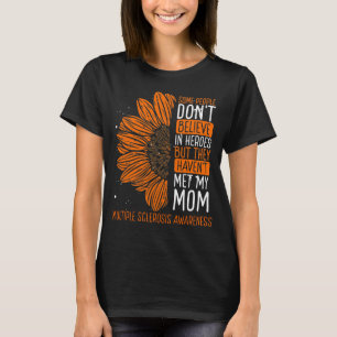 Multiple Sclerosis Awareness Ribbon Mom Warrior T-Shirt