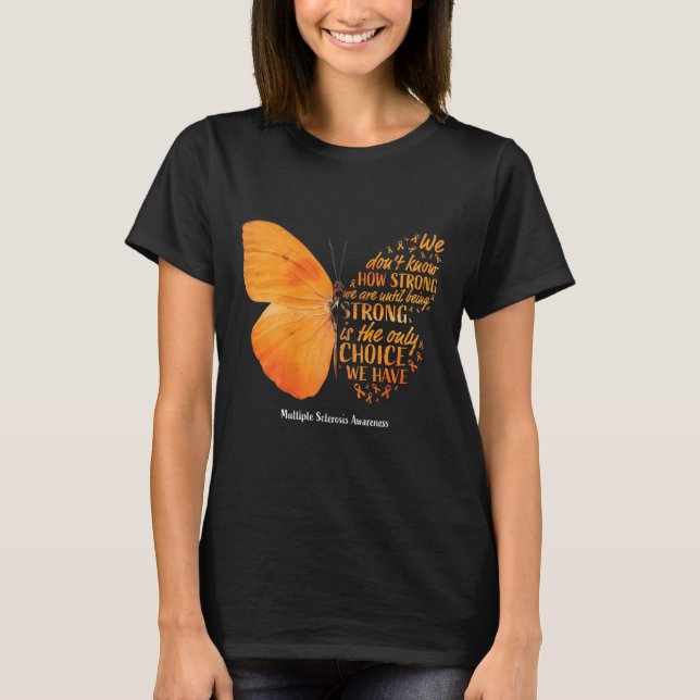 Multiple Sclerosis Awareness Women Mom Cute Butter T-Shirt (Vorderseite)
