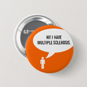 MULTIPLE SCLEROSIS-Sprechblase Button