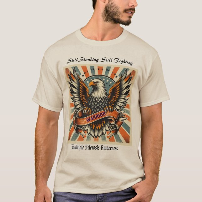 Multiple Sclerosis Warrior Tee – Vintage EaT-Shirt (Vorderseite)