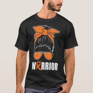 Multiple Sklerose Awareness A Messy Bun MS Warrio T-Shirt