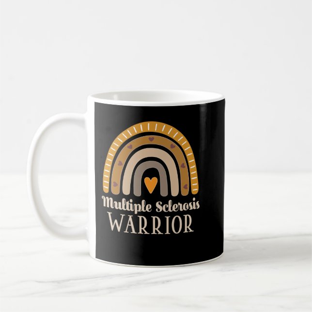 Multiple Sklerose Awareness Rainbow Kaffeetasse (Links)