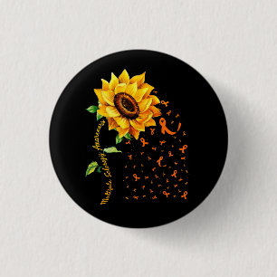 Multiple Sklerose Awareness Sunflower MS Awarenes Button