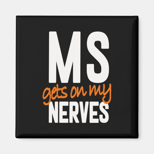Multiple Sklerose Bewusstsein Frau Warrior - Frau  Magnet (Vorne)