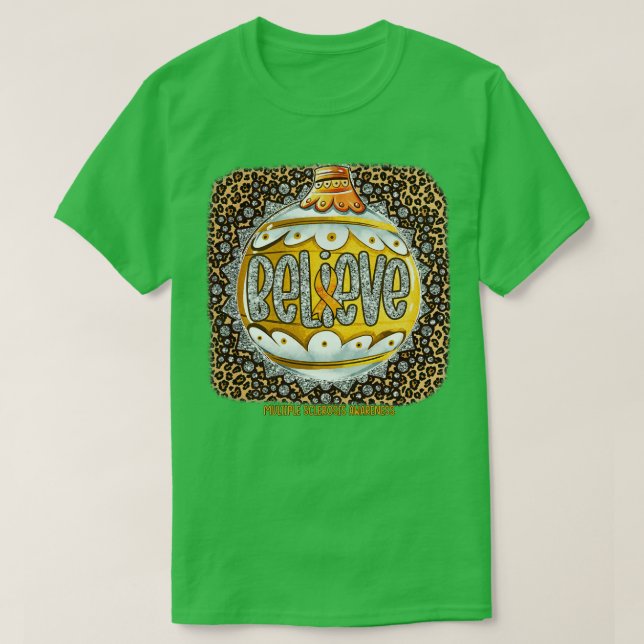Multiple Sklerose Bewusstsein glauben Ornament Leo T-Shirt (Design vorne)