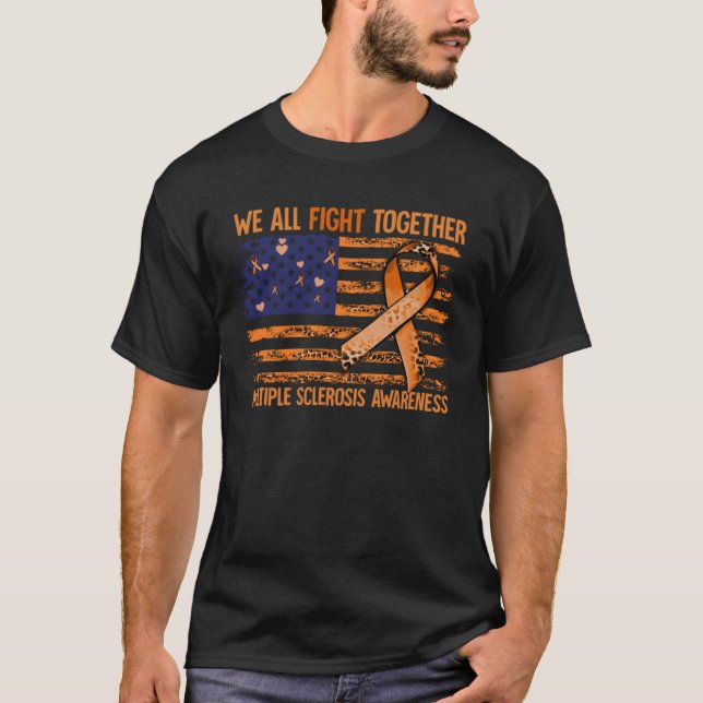 Multiple Sklerose Bewusstsein MS T-Shirt (Vorderseite)