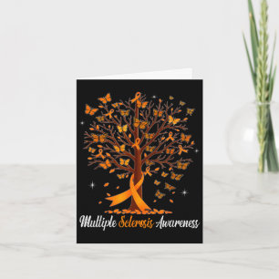 Multiple-Sklerose-Bewusstseins-Schmetterling orang Karte