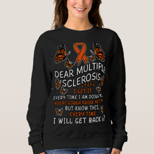 Multiple Sklerose Butterfly Ribbon World Ms Day Sweatshirt