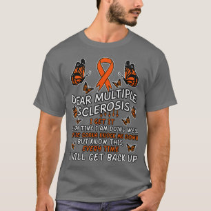 Multiple Sklerose Butterfly Ribbon World MS Day T-Shirt