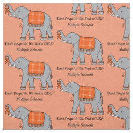 Multiple Sklerose Elefant of Awareness and Hope Stoff