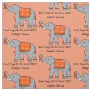 Multiple Sklerose Elefant of Awareness and Hope Stoff
