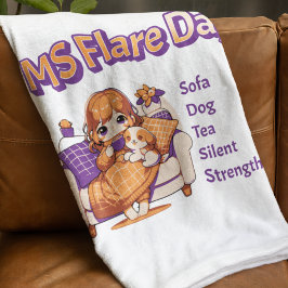 Multiple Sklerose Fare Day MS Warrior Geschenk Fleecedecke