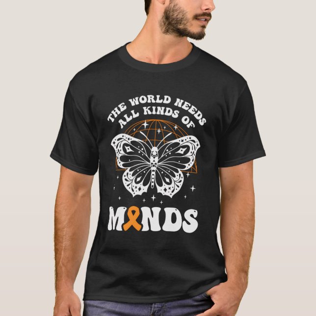 Multiple Sklerose für Frau Warrior Fighter Frau Di T-Shirt (Vorderseite)