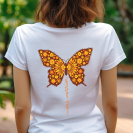 Multiple Sklerose Krieger-Shirt, orangefarbenes Ba Tri-Blend Shirt