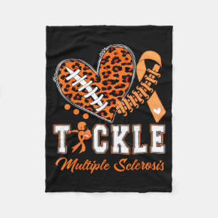 Multiple Sklerose Orange Band Bekanntheitsmachung Fleecedecke