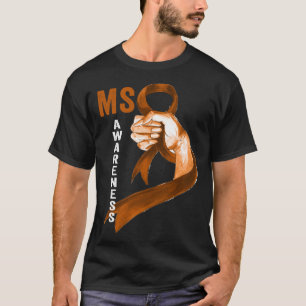 Multiple Sklerose Orange Ribbon Männer Frauen Awar T-Shirt