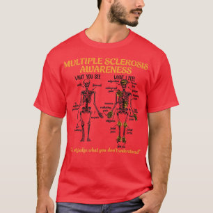 Multiple Sklerose Sensibilisierung für das Skelett T-Shirt