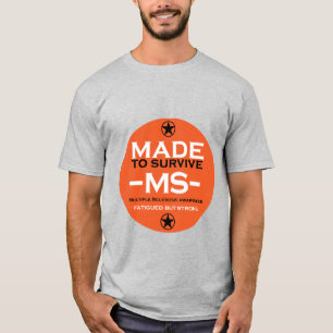 Multiple Sklerose Survivor Unterstützung Bewusstse T-Shirt