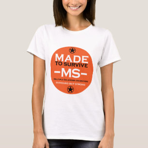 Multiple Sklerose Survivor Unterstützung Geschenk T-Shirt