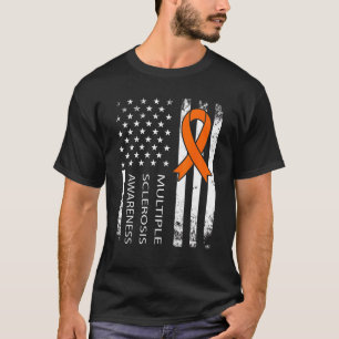 Multiple Sklerose unterstützt amerikanische Flagge T-Shirt