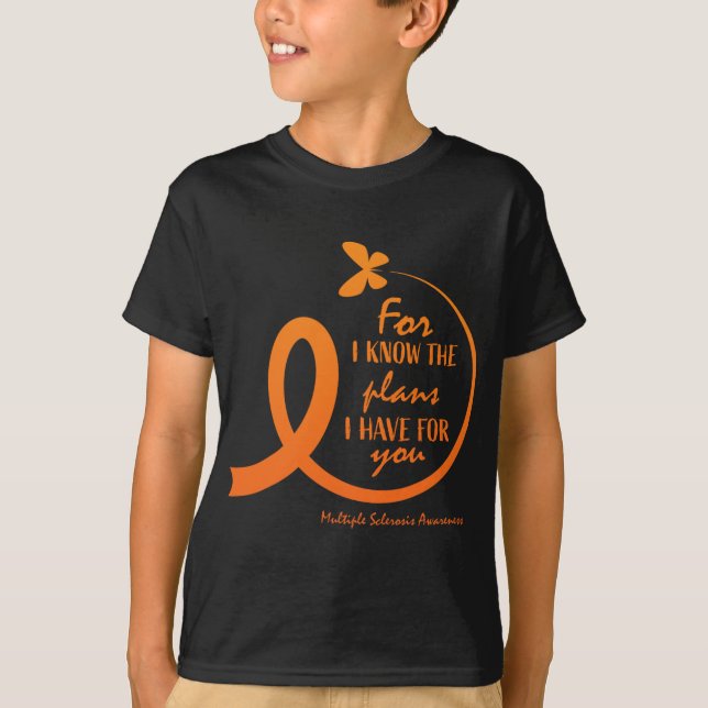 Multiple Sklerosis Awareness Gift Christliche Bibe T-Shirt (Vorderseite)