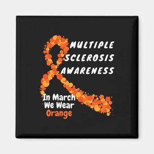 Multiple Sklerosis Awareness März We Wear Oran Magnet