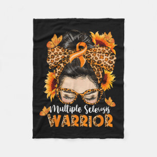 Multiple Sklerosis Warrier Awareness Orange Mes Fleecedecke