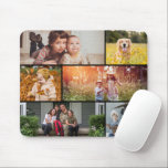 Multiple snapshots landscape collage Photo Mousepad<br><div class="desc">Customize with your Instagram photos or other small photos and arrange/crop within frames, frame color and thickness is editable in the full customizer</div>