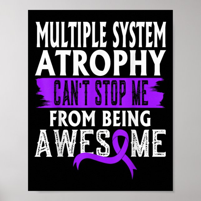 Multiple System Atrophy Msa Awareness Can't Stop M Poster (Vorne)