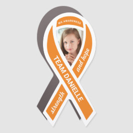 Multipler Sklerose Foto Orange Ribbon Auto Magnet