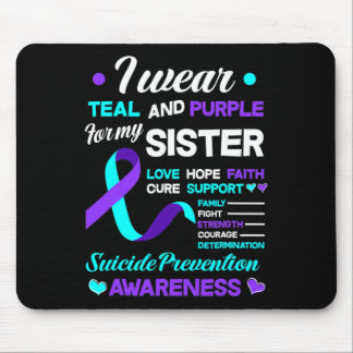 Multipler Sklerose I Tragen Aquamarine und Lila Mousepad