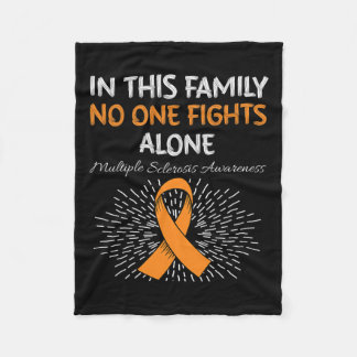 Multipler Sklerose Sensibilisierung für Orange Rib Fleecedecke