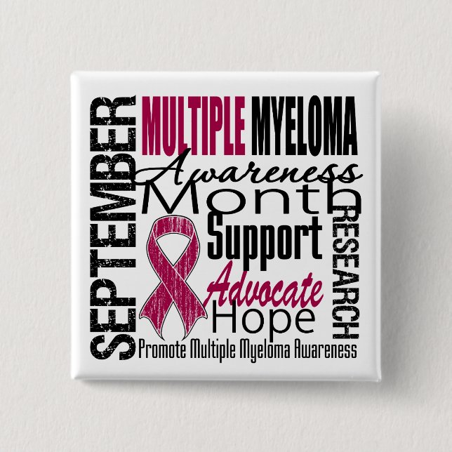 Multiples Myelom AWARENESS Monat TRIBUT Button (Vorderseite)