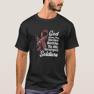 Multiples Myelom Awareness Ribbon Chemo Faith Sold T-Shirt