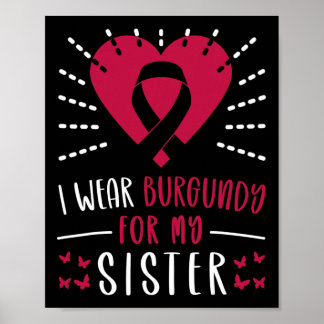 Multiples Myelom Bewusstsein, dass ich Burgund für Poster