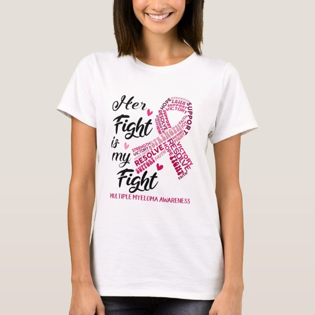 Multiples Myelom Bewusstsein Ihr Kampf ist mein Ka T-Shirt (Vorderseite)