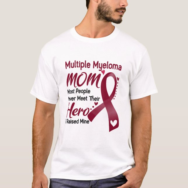 Multiples Myelom-Bewusstsein Monat Band Geschenke T-Shirt (Vorderseite)