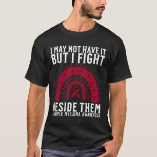 Multiples Myelom-Bewusstsein Unterstützt Blutkrebs T-Shirt