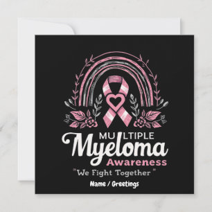 Multiples Myelom-Bewusstsein Wir kämpfen gemeinsam Einladung