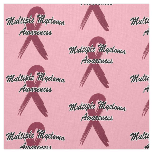 Multiples Myelom Bewusstseinsband der Hoffnung Stoff (Muster)