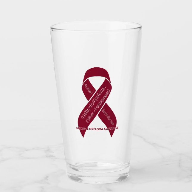 Multiples Myelom Ist zum Kotzen Glas (Vorderseite)