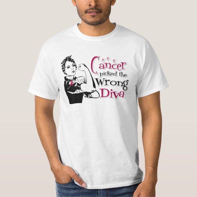 Multiples Myelom/Krebs hat die falsche Diva gefund T-Shirt (Vorderseite)