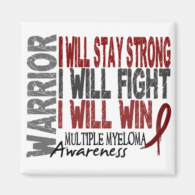 Multiples Myelom Warrior Magnet (Vorne)